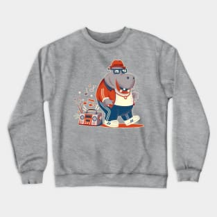 Hippo Hop Crewneck Sweatshirt